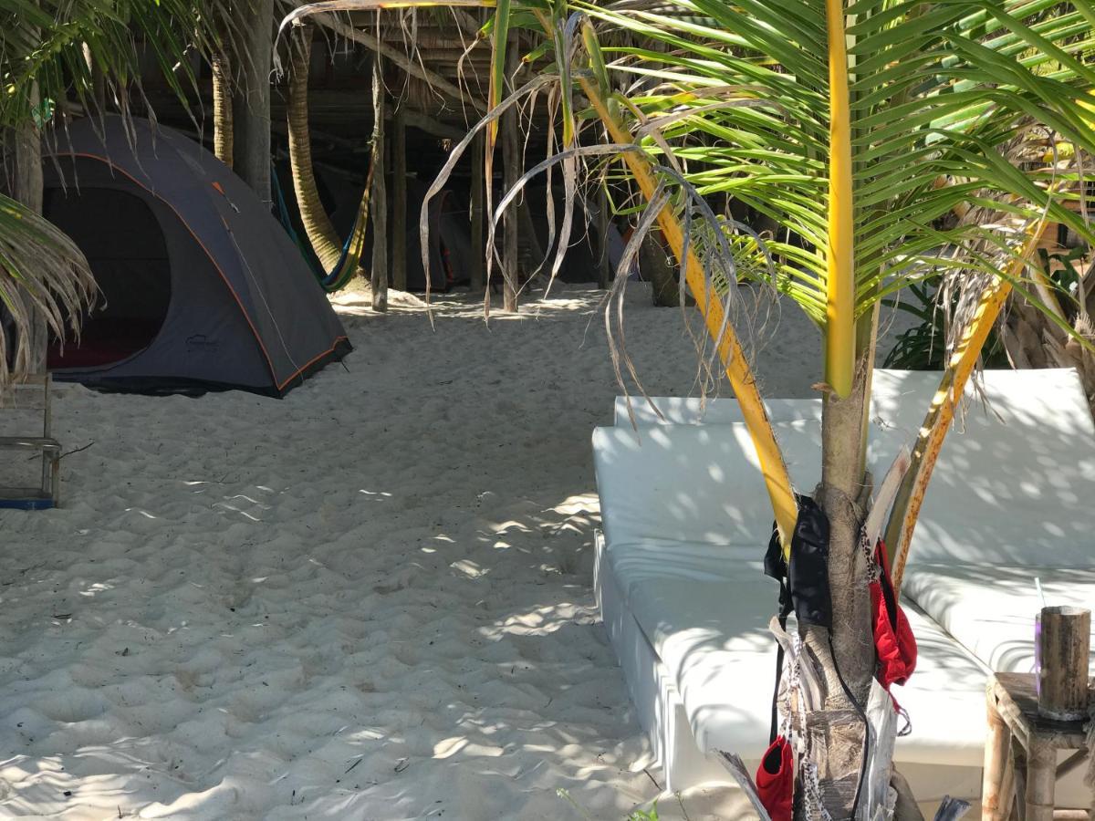 Chavez Eco Beach Camping And Cabanas ตูลุม ภายนอก รูปภาพ
