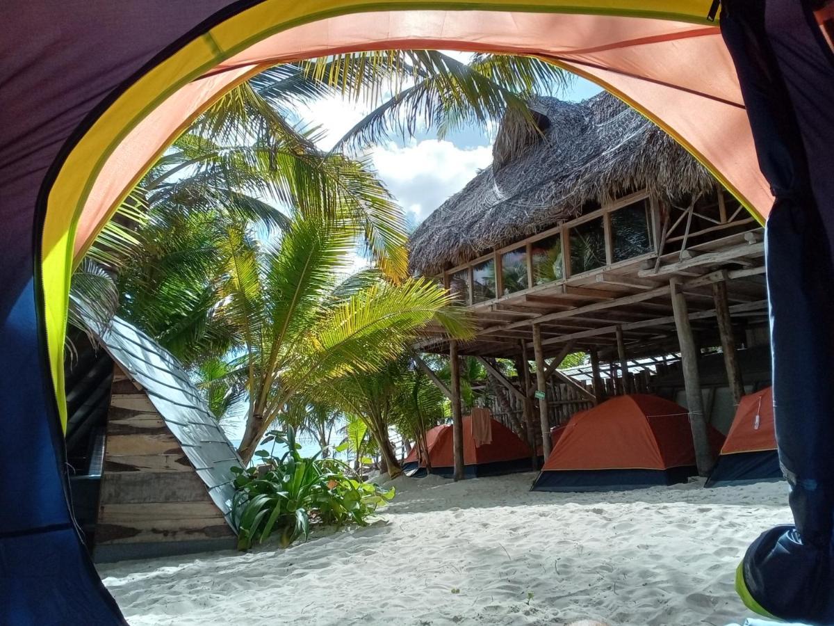 Chavez Eco Beach Camping And Cabanas ตูลุม ภายนอก รูปภาพ