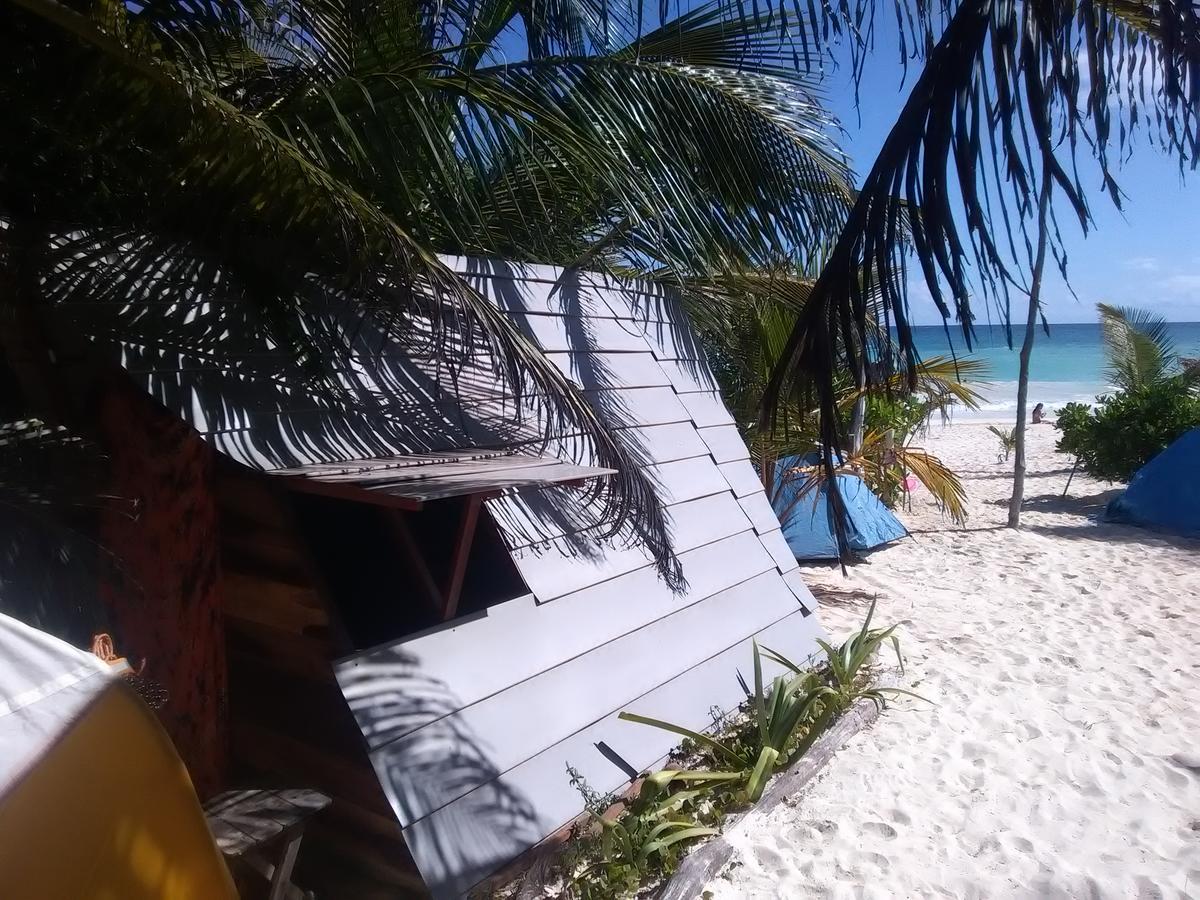 Chavez Eco Beach Camping And Cabanas ตูลุม ภายนอก รูปภาพ